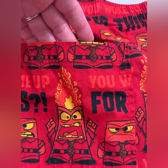 Disney Parks Pixar Inside Out Anger pj pants Large adults. EUC - Picture 6 of 8